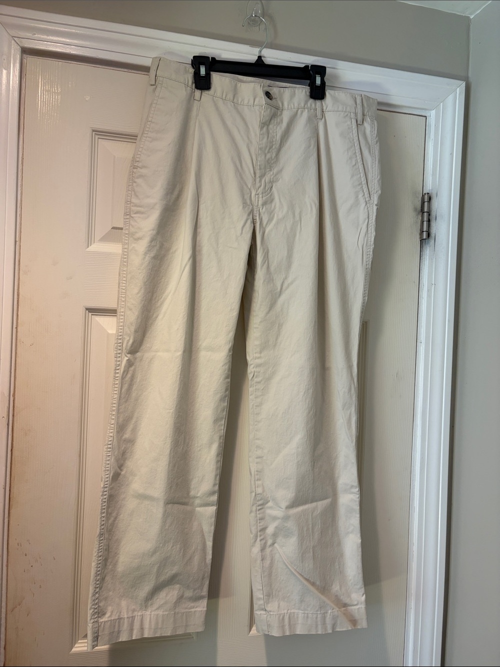 Saint James Men's Khaki Cotton Chinos in light Beige 33